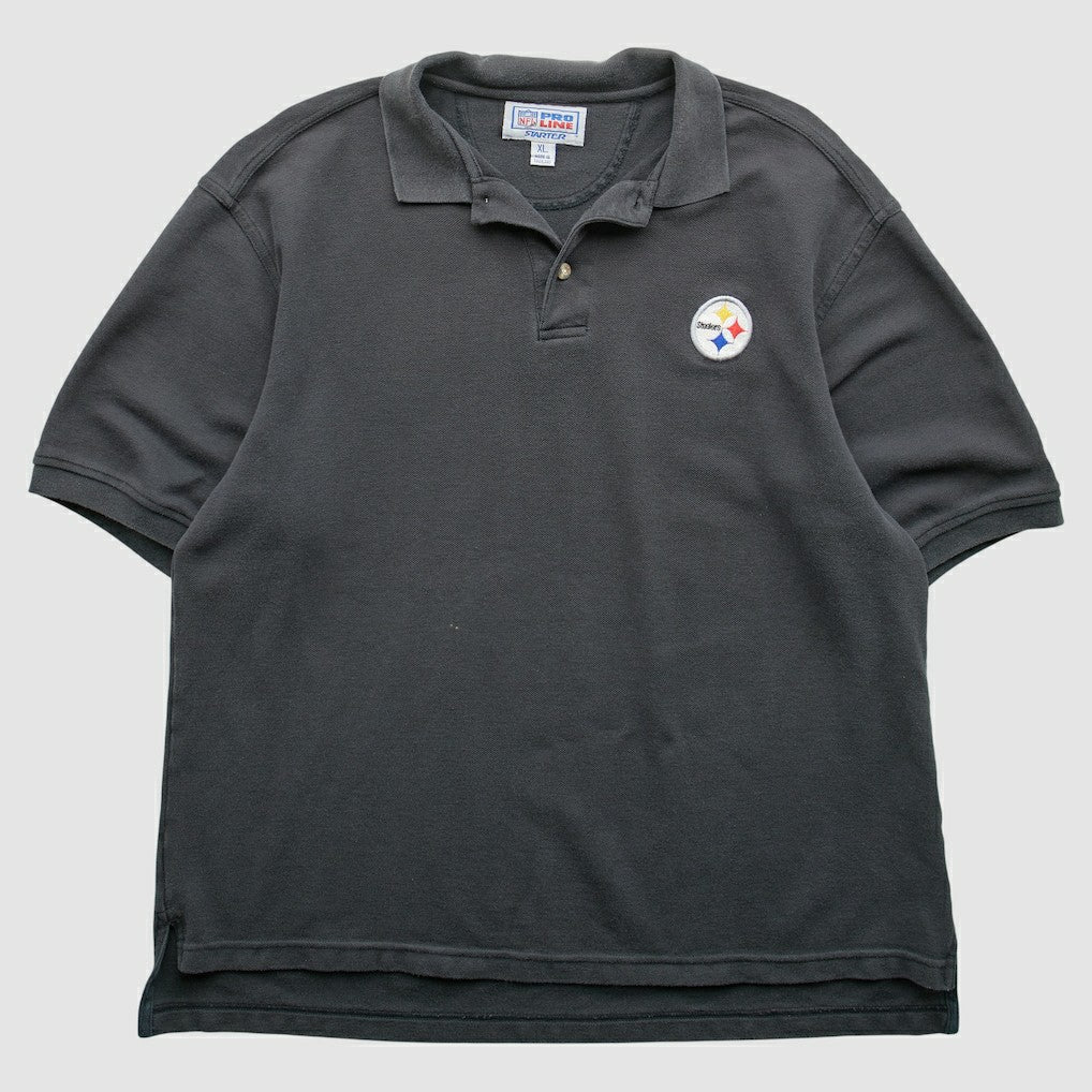 Pittsburgh Steelers Starter 90s Polo Black Vintage | Fanatics