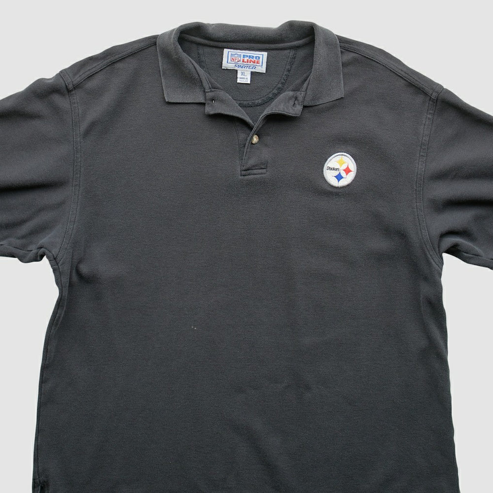 Pittsburgh Steelers Starter 90s Polo Black Vintage | Fanatics