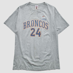 Denver Broncos NFL 2000s T-Shirt Gray Vintage | Fanatics