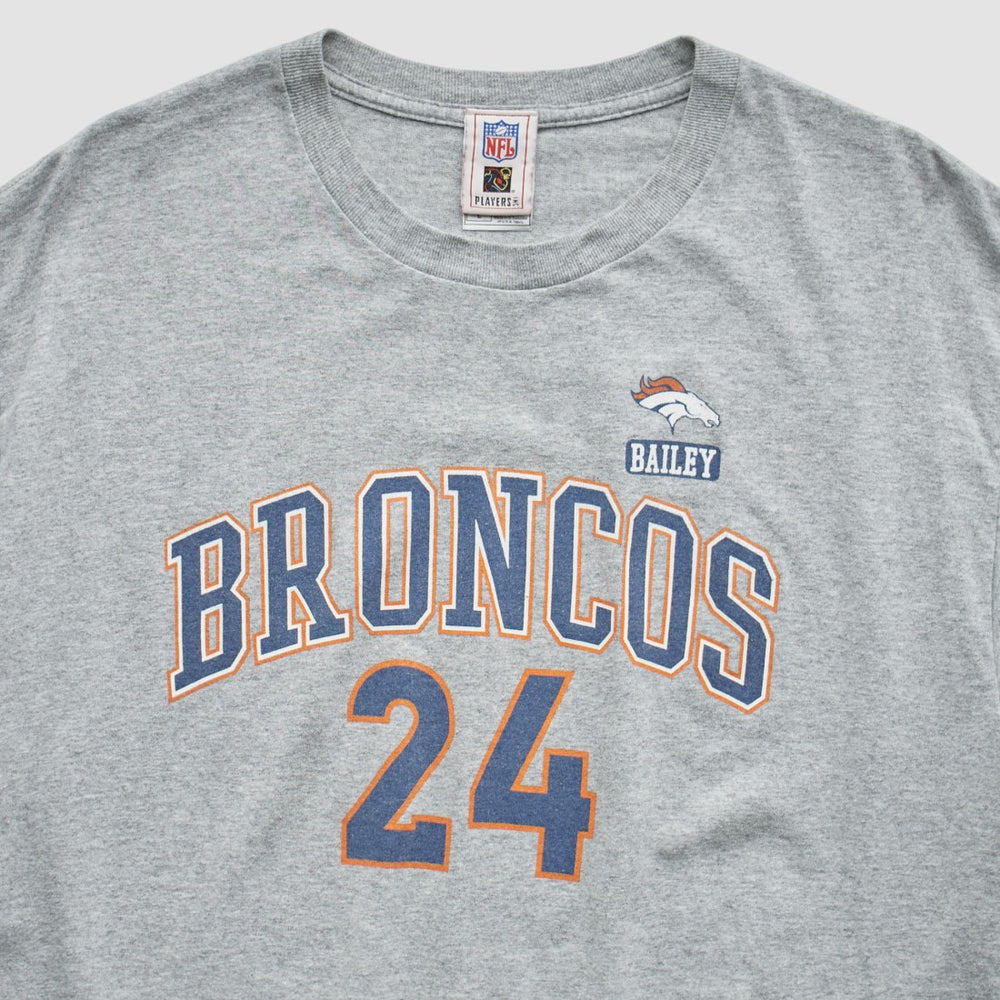 Denver Broncos NFL 2000s T-Shirt Gray Vintage | Fanatics