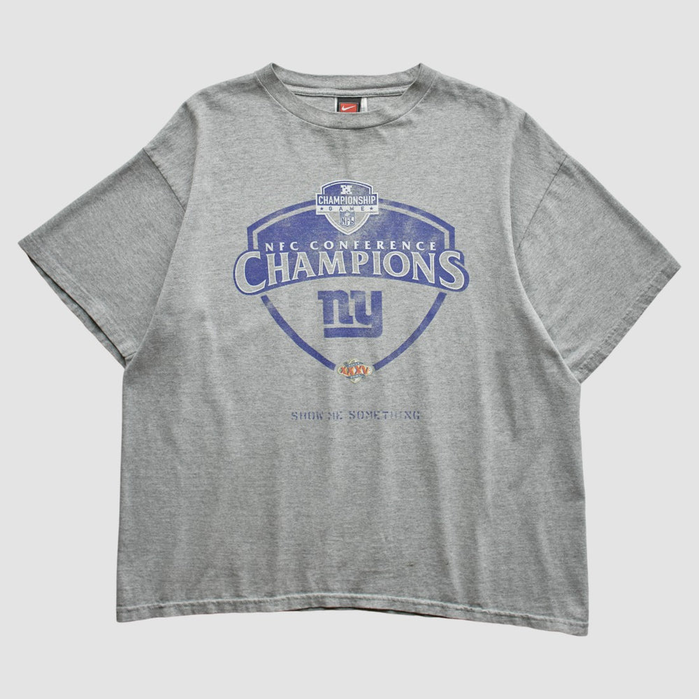 New York Giants 2000 T-Shirt Gray Vintage | Fanatics