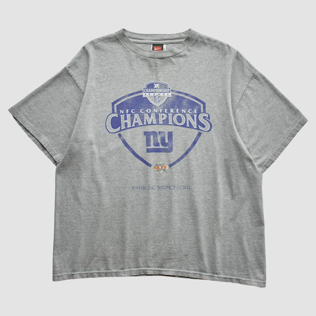 New York Giants 2000 T-Shirt Gray Vintage | Fanatics