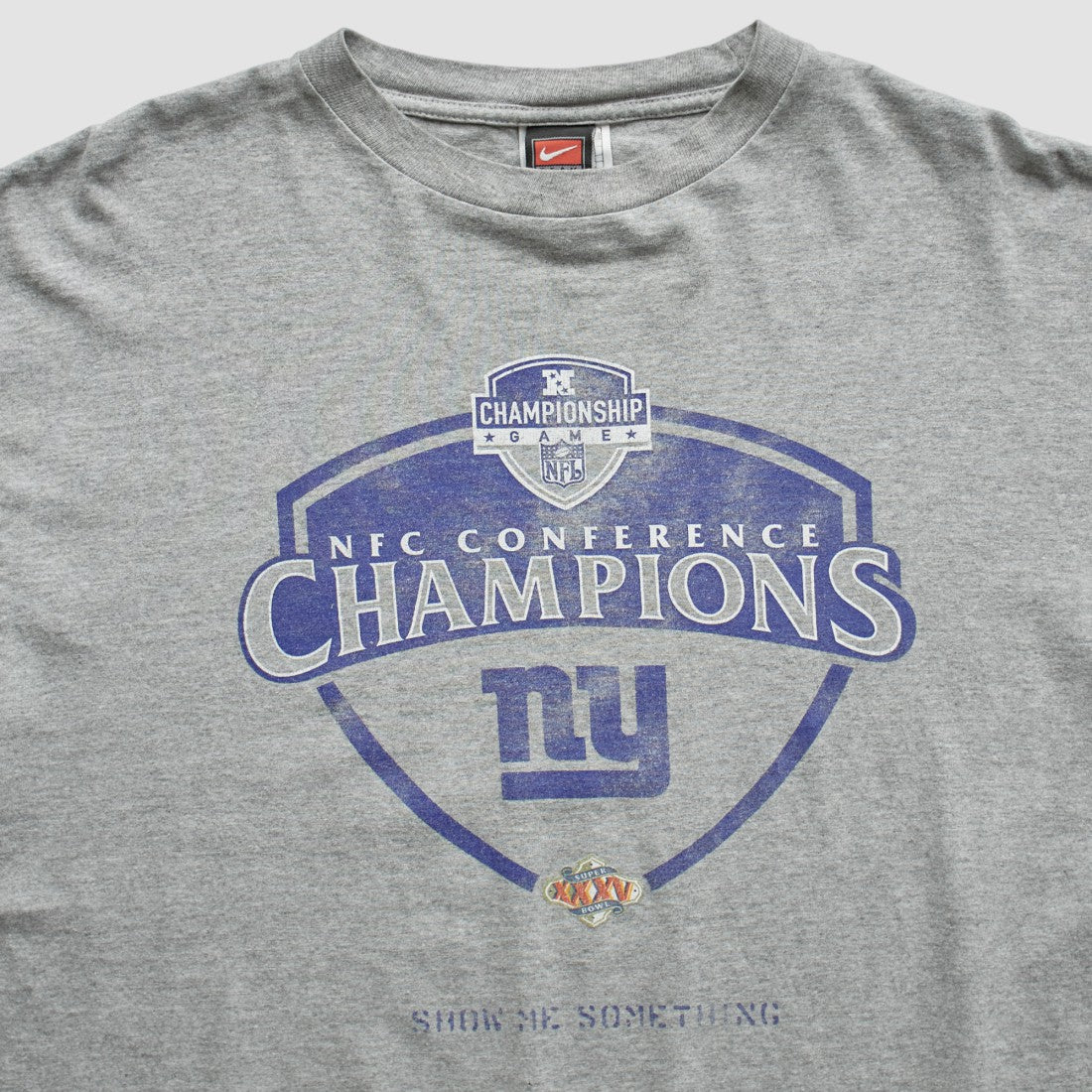 New York Giants 2000 T-Shirt Gray Vintage | Fanatics