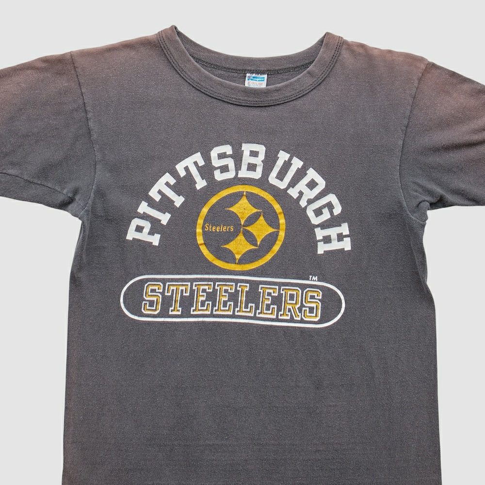 Pittsburgh Steelers Champion 70s T-Shirt Gray Vintage | Fanatics