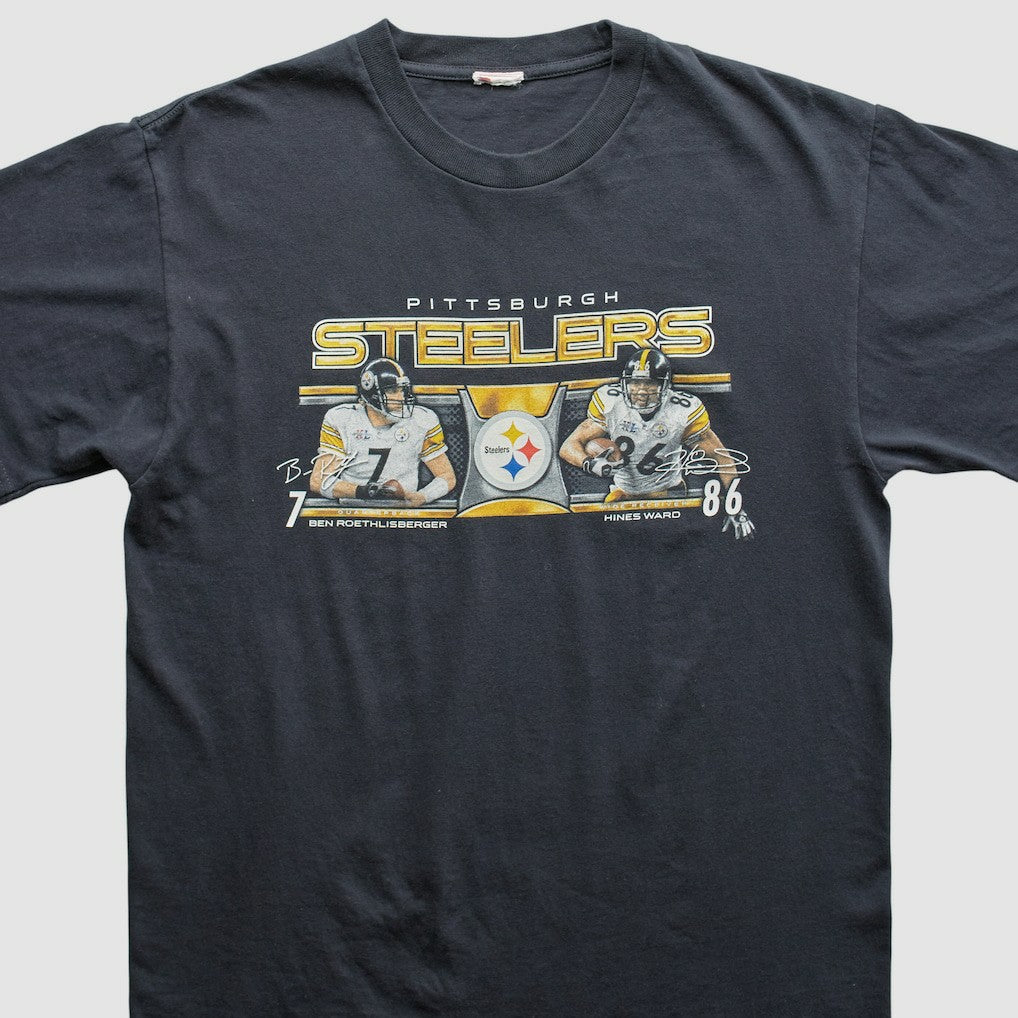 Pittsburgh Steelers 2000s T-Shirt Black Vintage | Fanatics