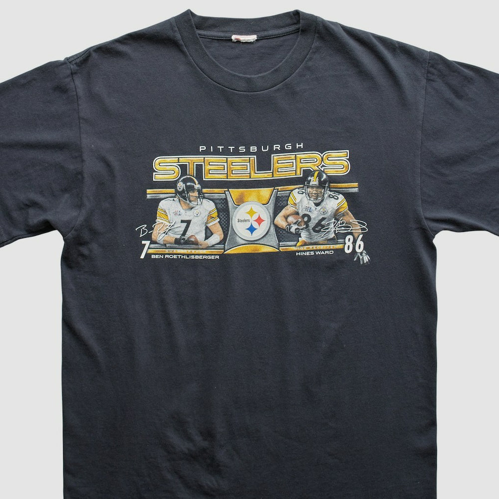 Pittsburgh Steelers 2000s T-Shirt Black Vintage | Fanatics