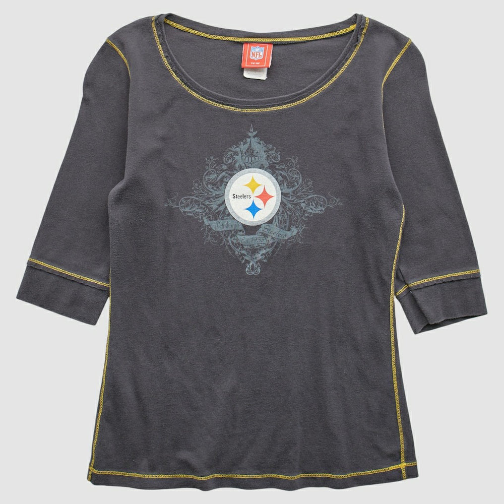 Pittsburgh Steelers NFL 2000s T-Shirt Gray Vintage | Fanatics