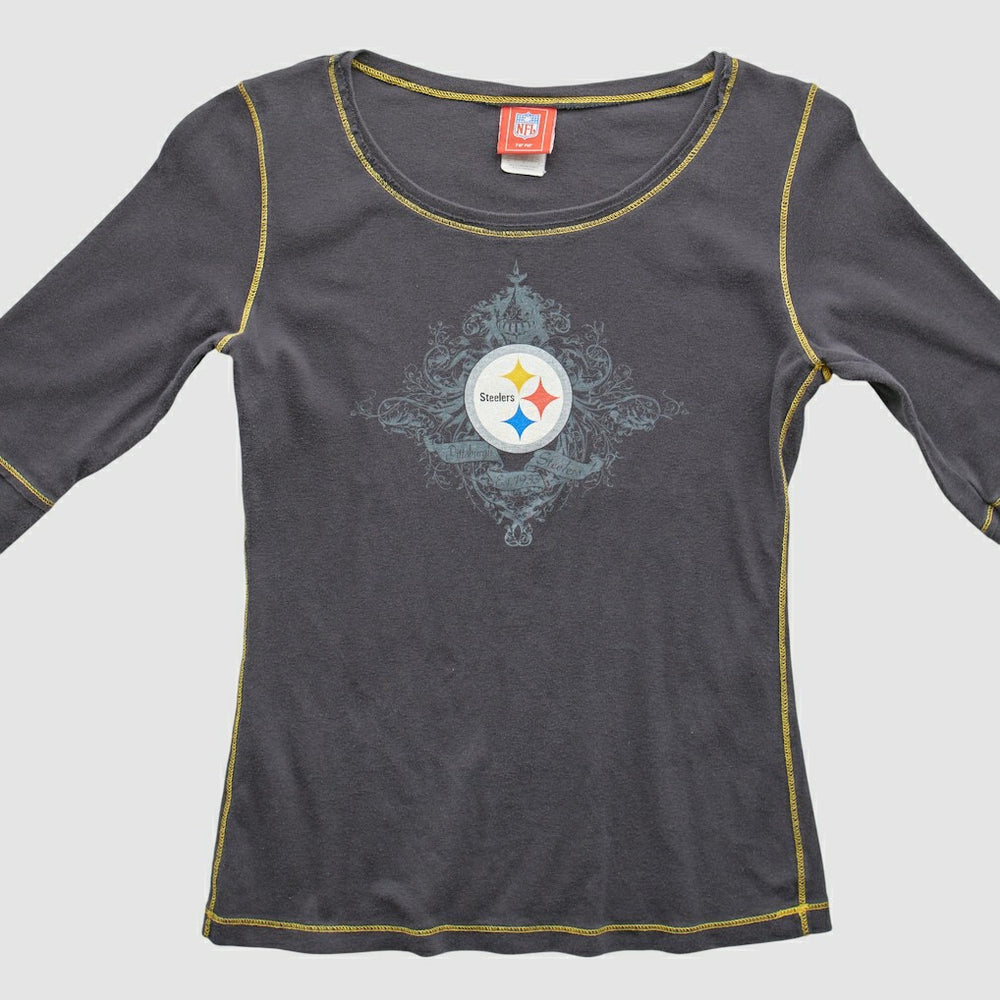 Pittsburgh Steelers NFL 2000s T-Shirt Gray Vintage | Fanatics