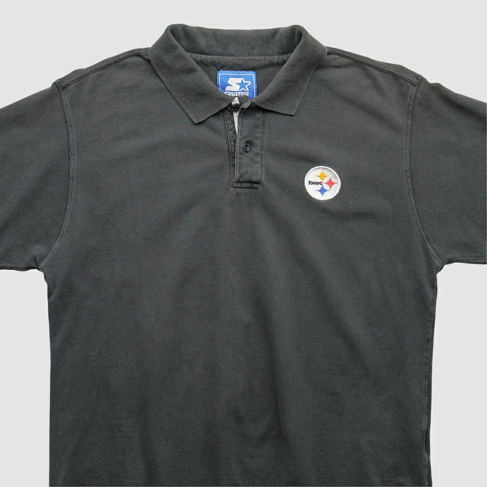 Pittsburgh Steelers Starter 2000s Polo Black Vintage | Fanatics