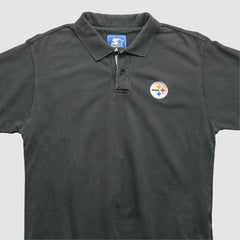Pittsburgh Steelers Starter 2000s Polo Black Vintage | Fanatics