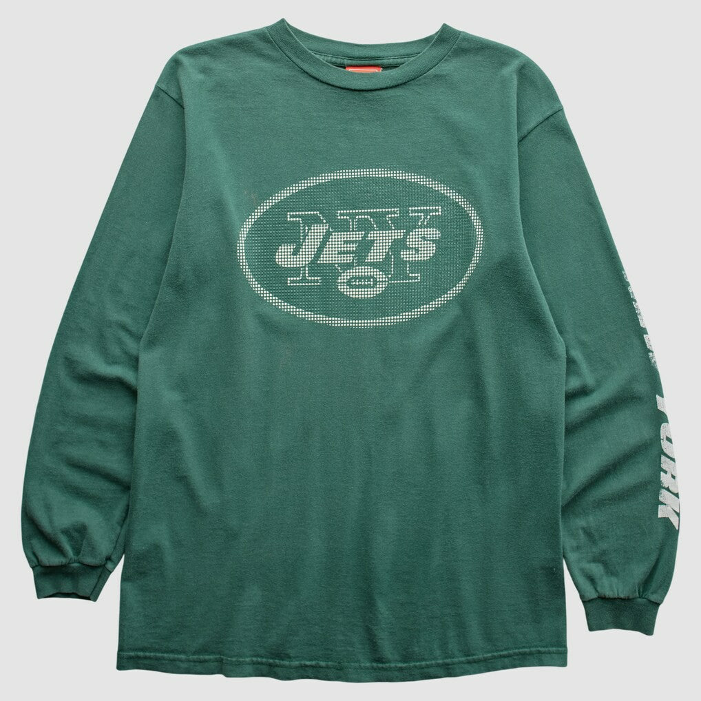 New York Jets NFL 2000s Long Sleeve T-Shirt Green Vintage | Fanatics