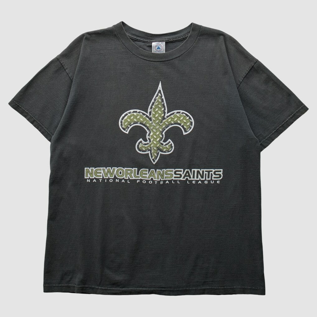 New Orleans Saints Delta 2000s T-Shirt Black Vintage | Fanatics