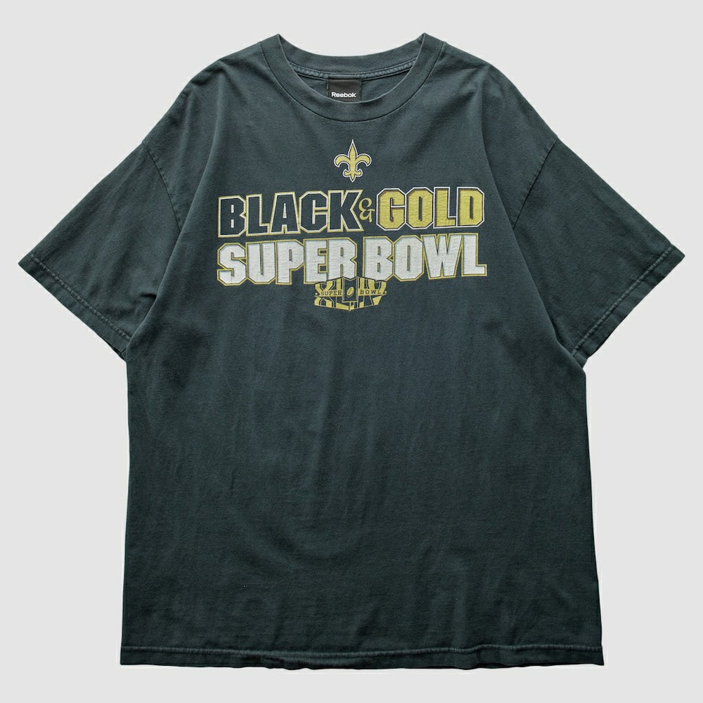 New Orleans Saints Reebok 2009 T-Shirt Black Vintage | Fanatics