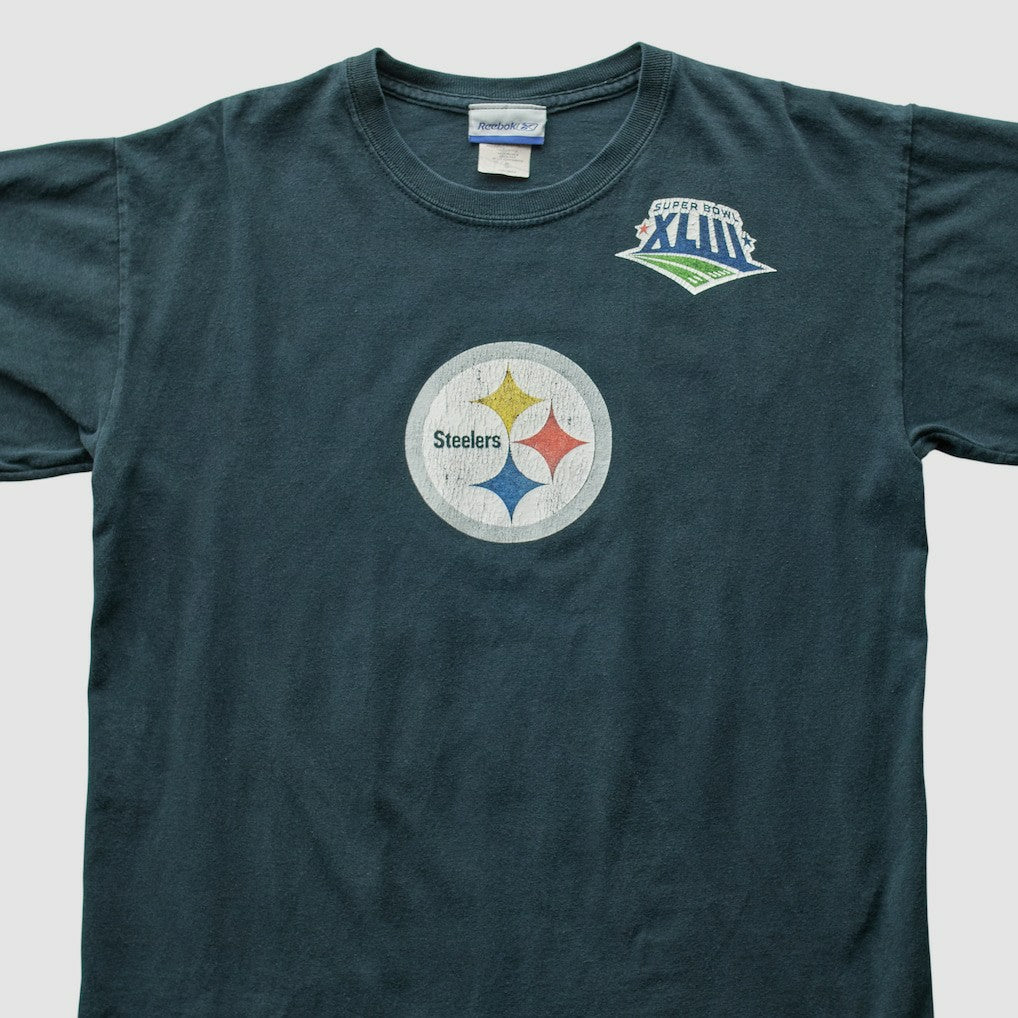 Pittsburgh Steelers Reebok 2009 T-Shirt Blue Vintage | Fanatics