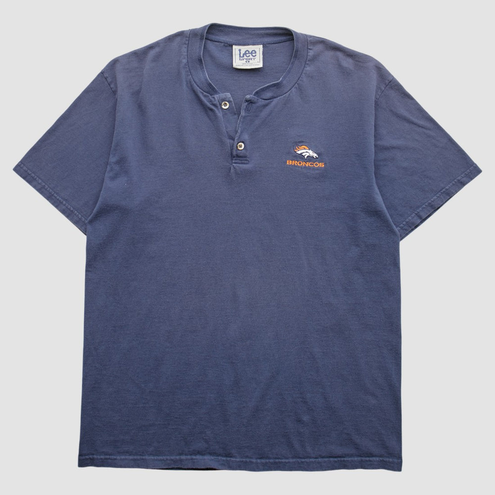 Denver Broncos Lee Apparel 90s T-Shirt Navy Vintage | Fanatics