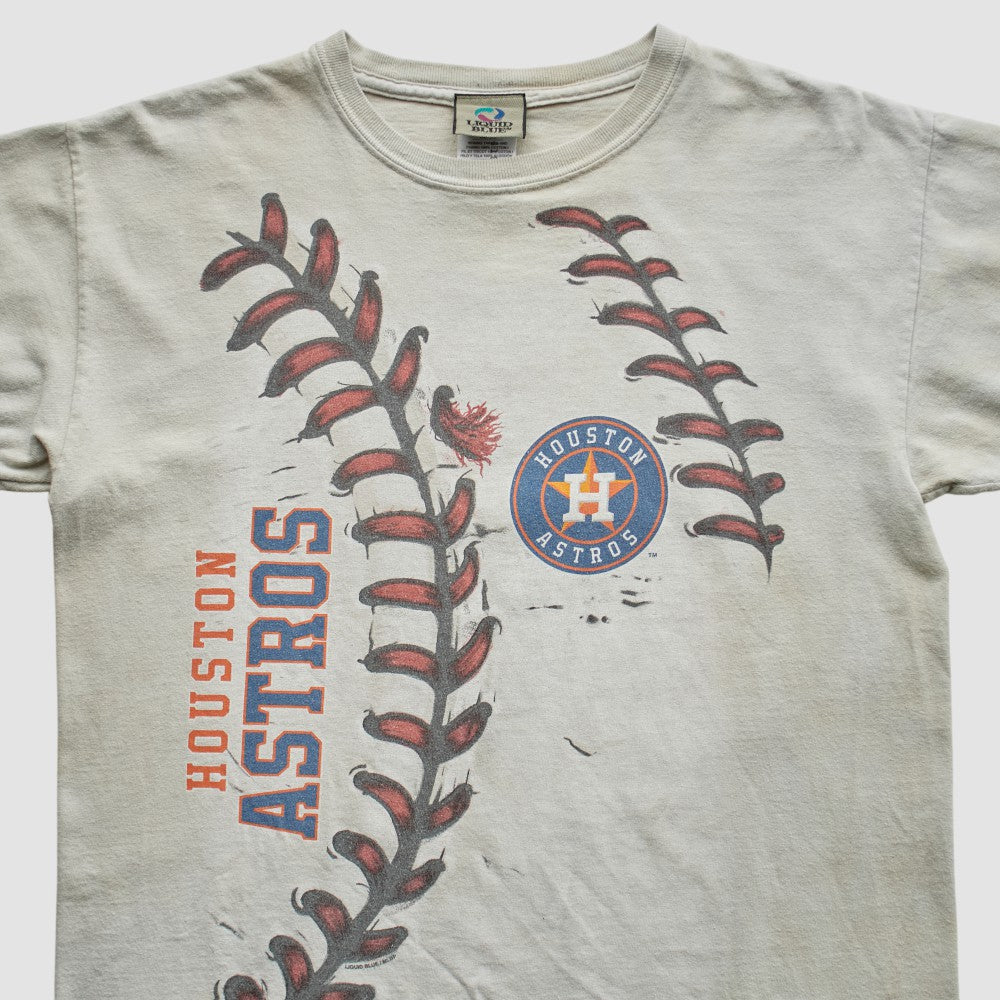 Houston Astros Liquid Blue 2000s T-Shirt - MLB