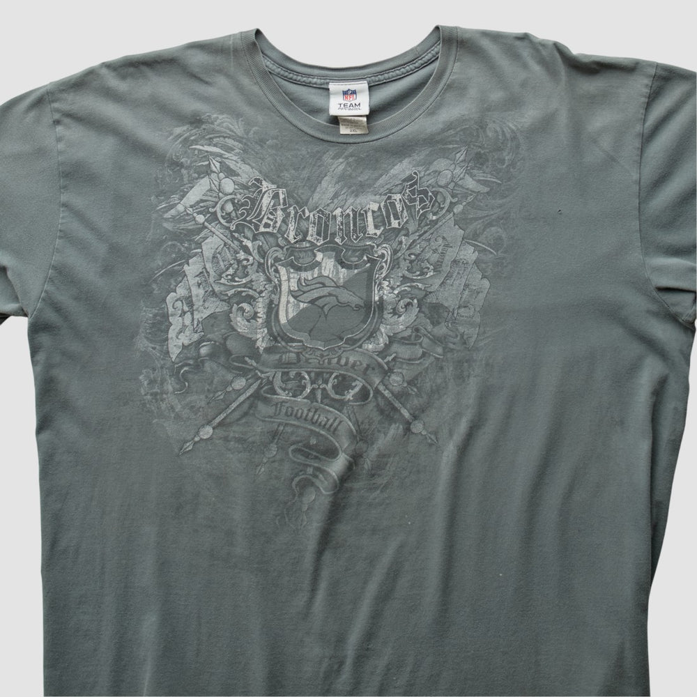 Denver Broncos 2000s T-Shirt Gray Vintage | Fanatics