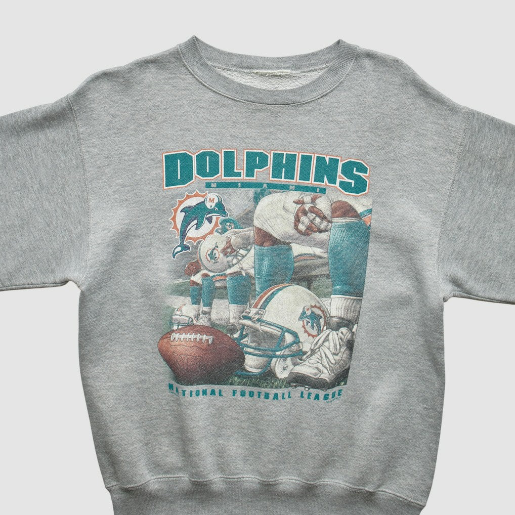 Miami Dolphins 90s Sweatshirt Gray Vintage | Fanatics