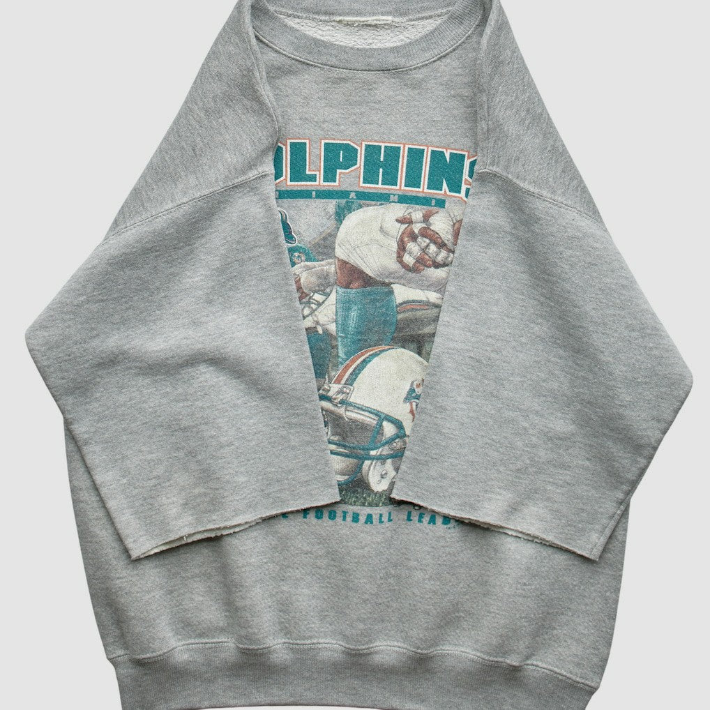 Miami Dolphins 90s Sweatshirt Gray Vintage | Fanatics