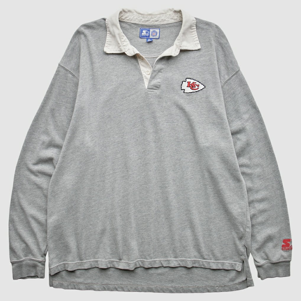 Kansas City Chiefs Starter 90s Sweatshirt Gray Vintage | Fanatics