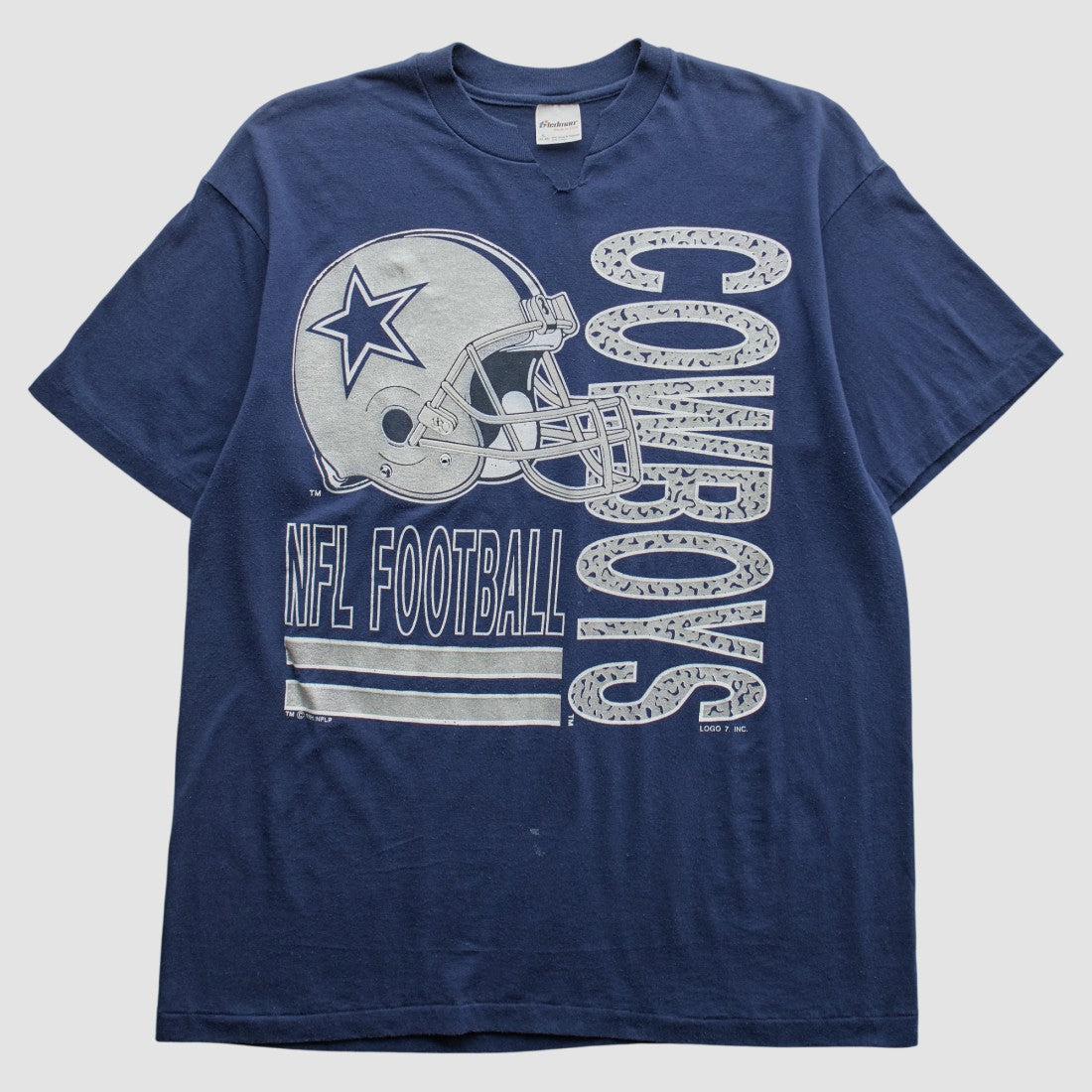 Dallas Cowboys Logo 7 1991 T-Shirt Navy Vintage | Fanatics