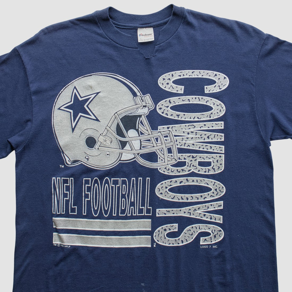 Dallas Cowboys Logo 7 1991 T-Shirt Navy Vintage | Fanatics