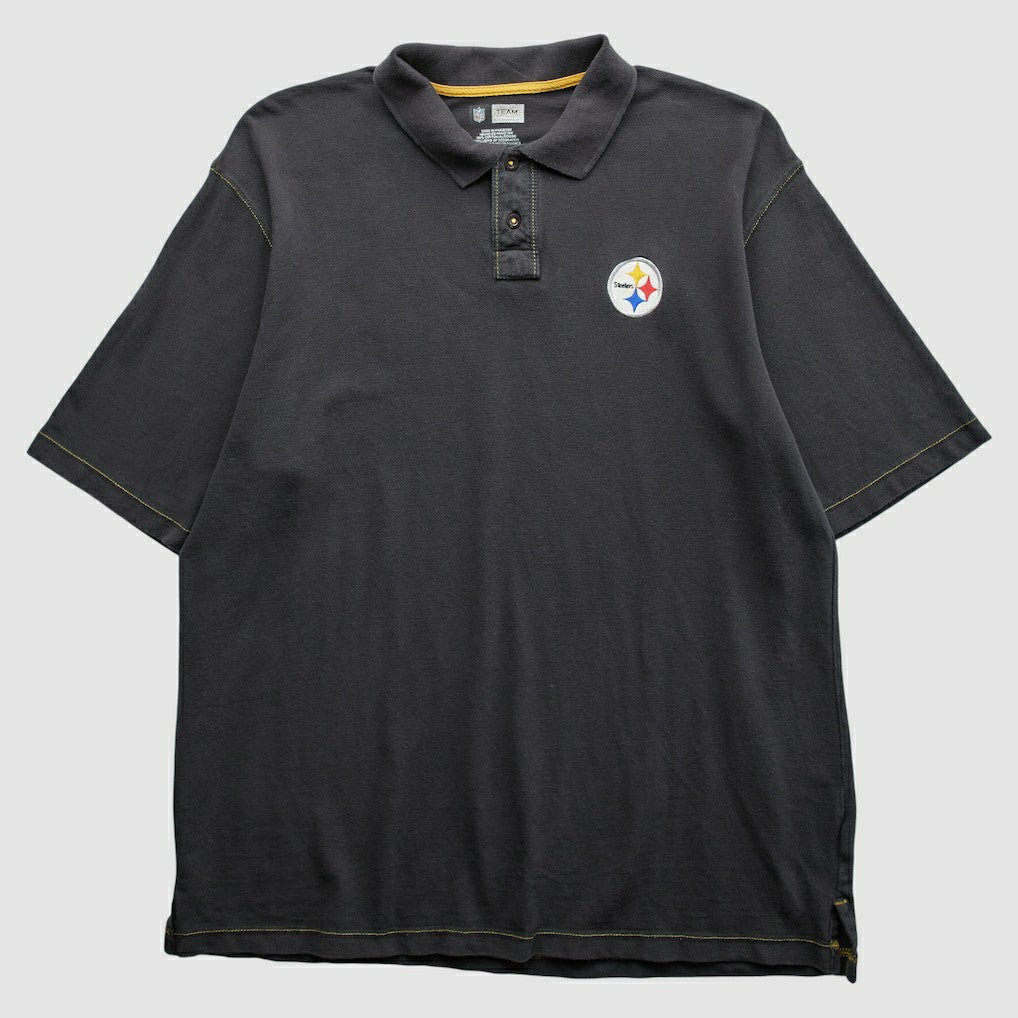 Pittsburgh Steelers 2010s Polo Black Vintage | Fanatics