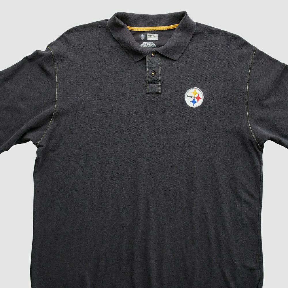 Pittsburgh Steelers 2010s Polo Black Vintage | Fanatics
