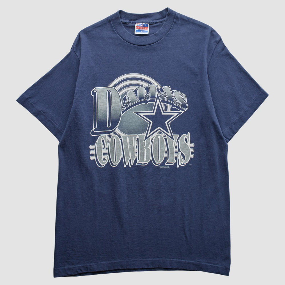 Dallas Cowboys Trench 90s T-Shirt Navy Vintage | Fanatics