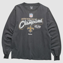 New Orleans Saints Reebok 2010 T-Shirt Black Vintage | Fanatics