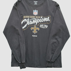 New Orleans Saints Reebok 2010 T-Shirt Black Vintage | Fanatics