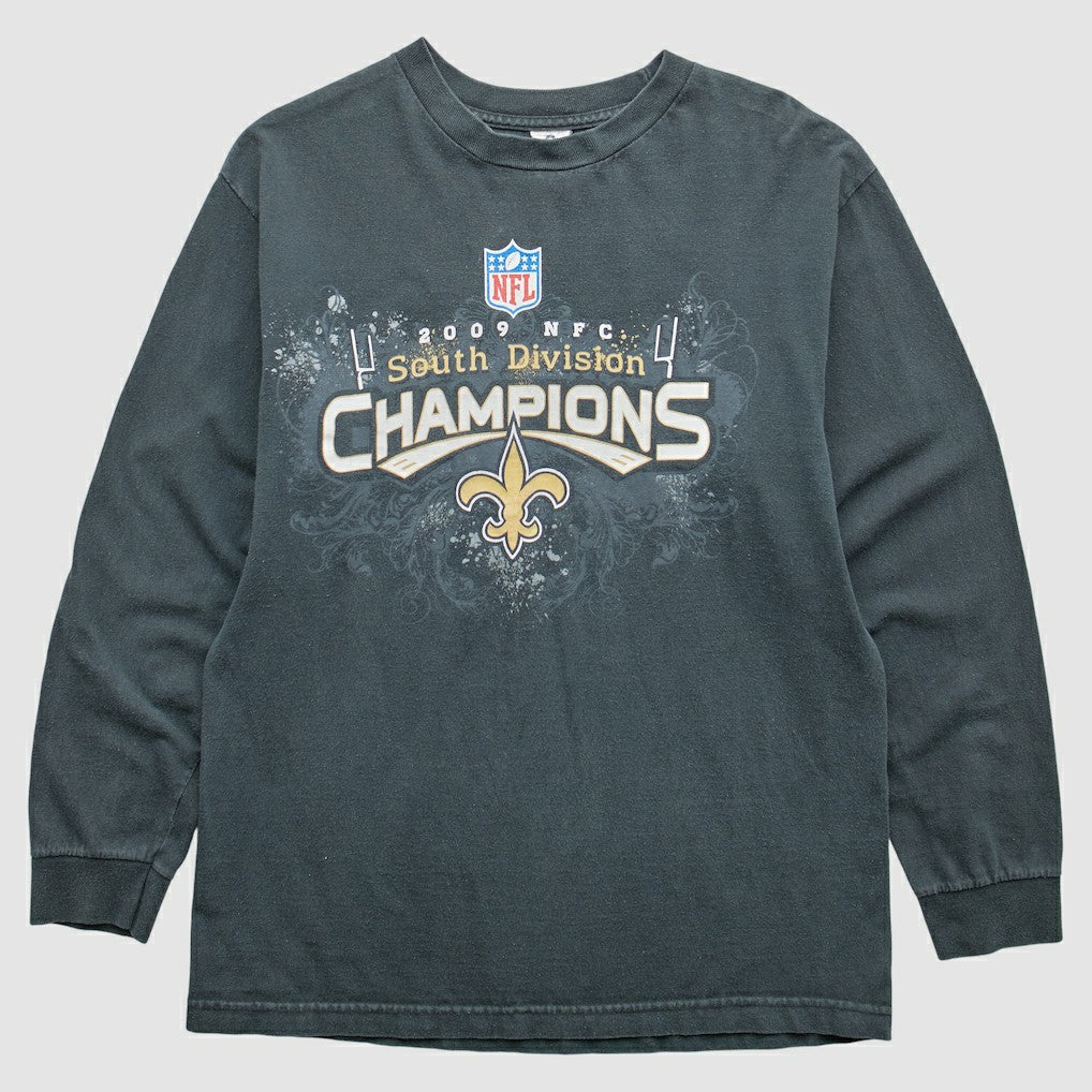 New Orleans Saints 2009 T-Shirt Black Vintage | Fanatics