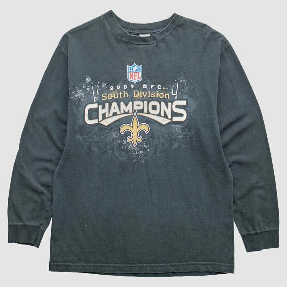 New Orleans Saints 2009 T-Shirt Black Vintage | Fanatics
