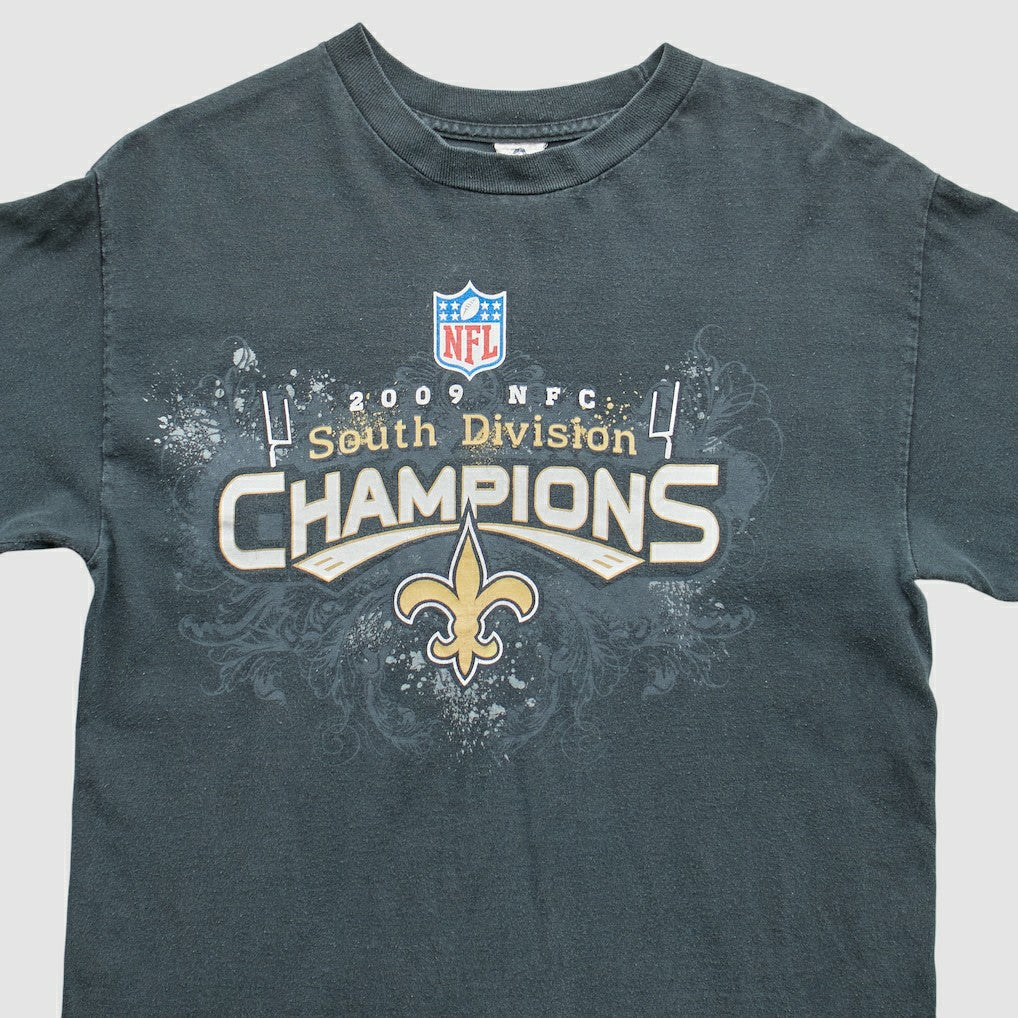 New Orleans Saints 2009 T-Shirt Black Vintage | Fanatics