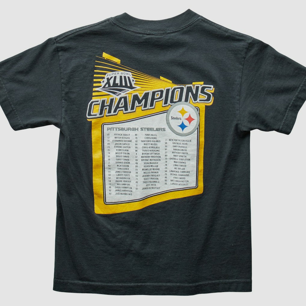 Pittsburgh Steelers Reebok 2009 T-Shirt Black Vintage | Fanatics