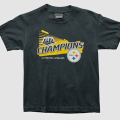 Pittsburgh Steelers Reebok 2009 T-Shirt Black Vintage | Fanatics