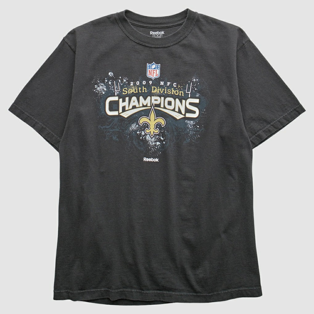 New Orleans Saints Reebok 2009 T-Shirt Black Vintage | Fanatics