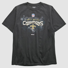 New Orleans Saints Reebok 2009 T-Shirt Black Vintage | Fanatics