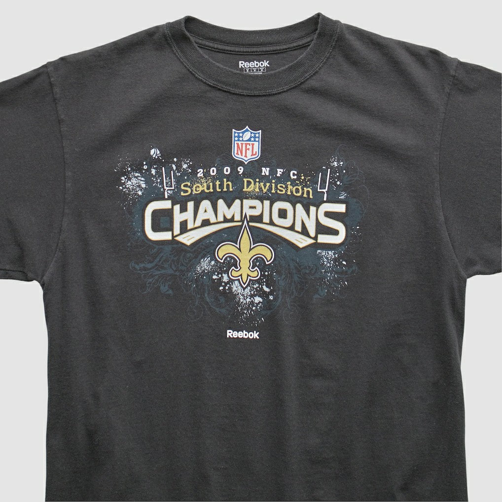 New Orleans Saints Reebok 2009 T-Shirt Black Vintage | Fanatics