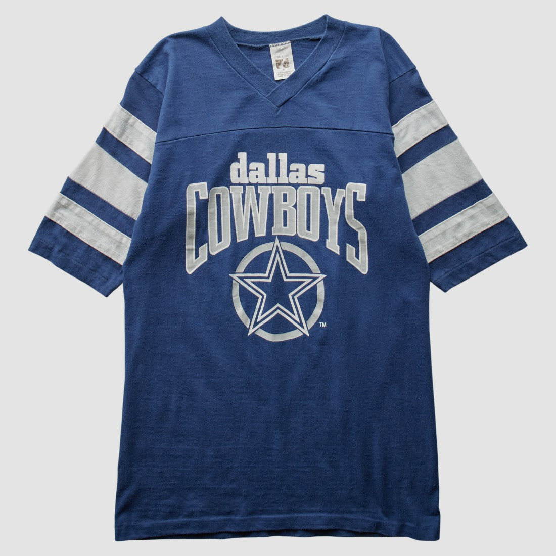 Dallas Cowboys Logo 7 80s T-Shirt Blue Vintage | Fanatics