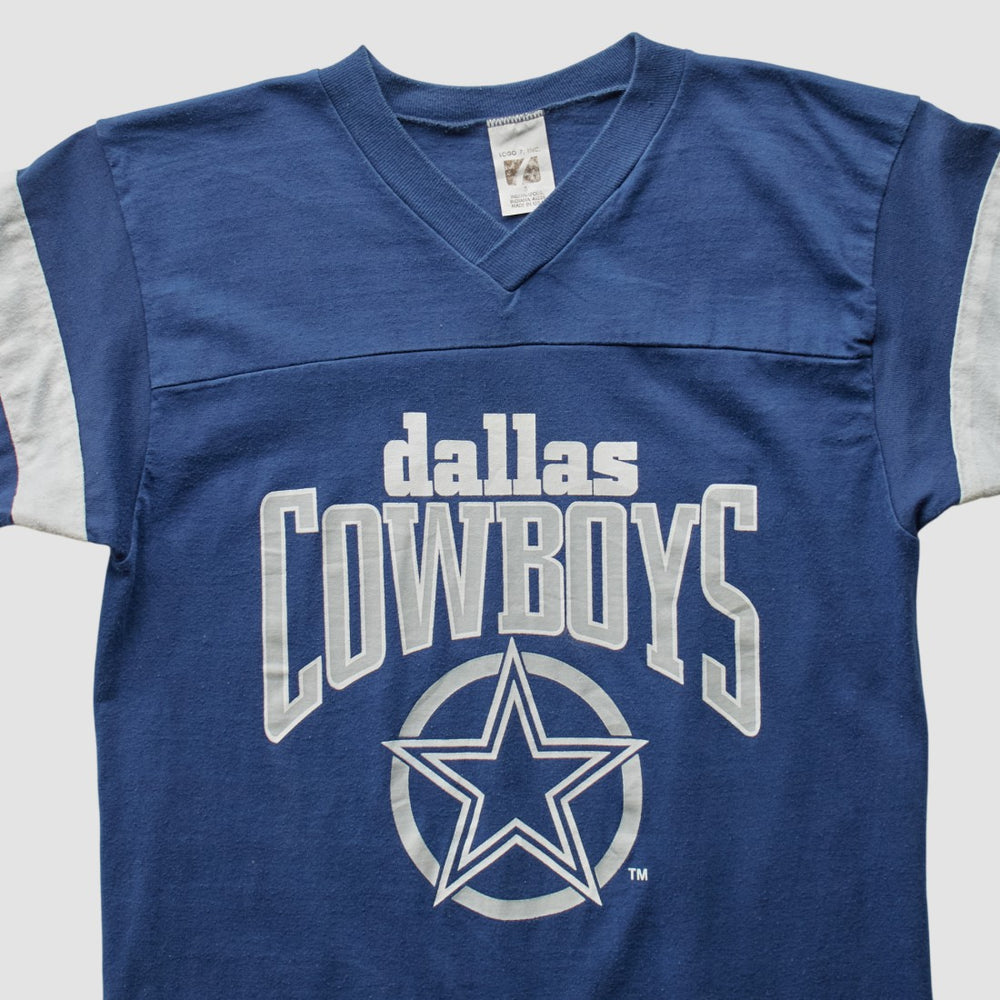 Dallas Cowboys Logo 7 80s T-Shirt Blue Vintage | Fanatics