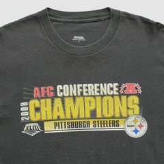 Pittsburgh Steelers 2008 T-Shirt Black Vintage | Fanatics