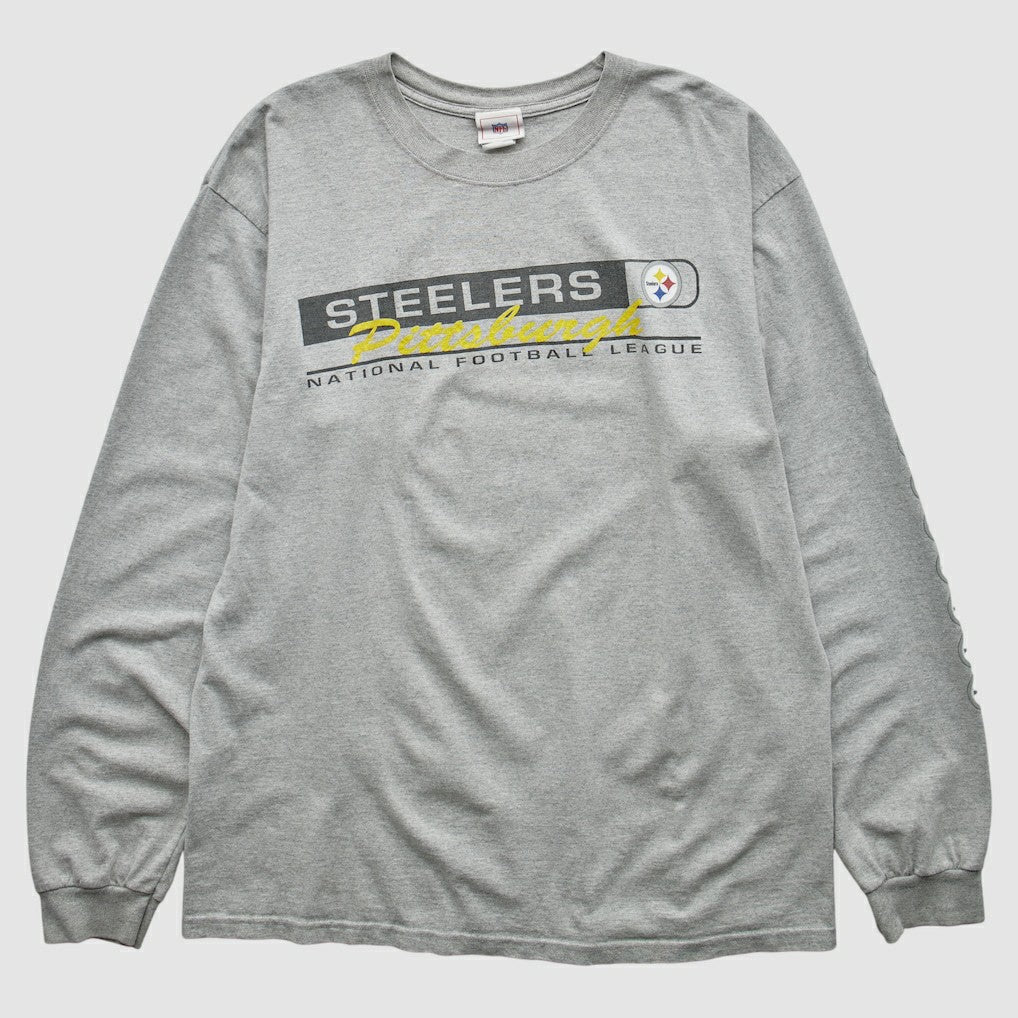 Pittsburgh Steelers 2000s T-Shirt Gray Vintage | Fanatics