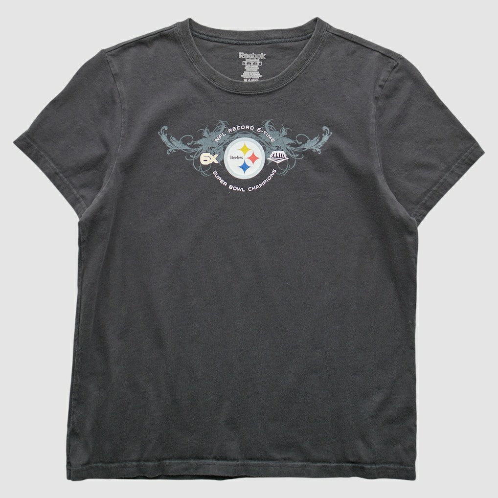 Pittsburgh Steelers Reebok 2009 T-Shirt Gray Vintage | Fanatics
