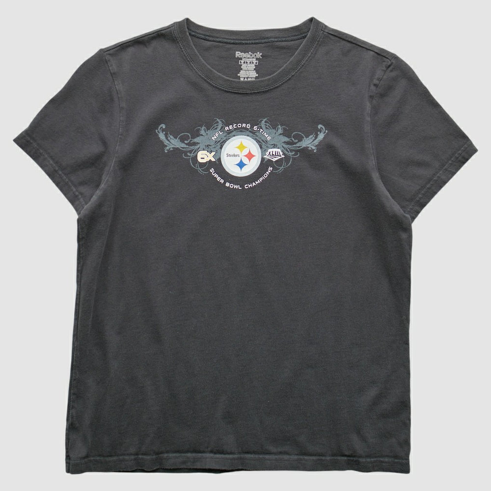 Pittsburgh Steelers Reebok 2009 T-Shirt Gray Vintage | Fanatics