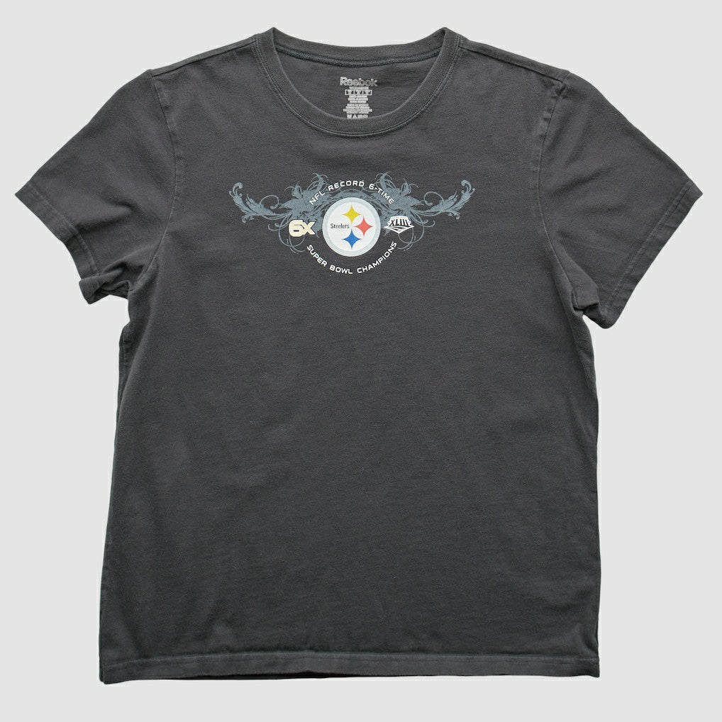 Pittsburgh Steelers Reebok 2009 T-Shirt Gray Vintage | Fanatics