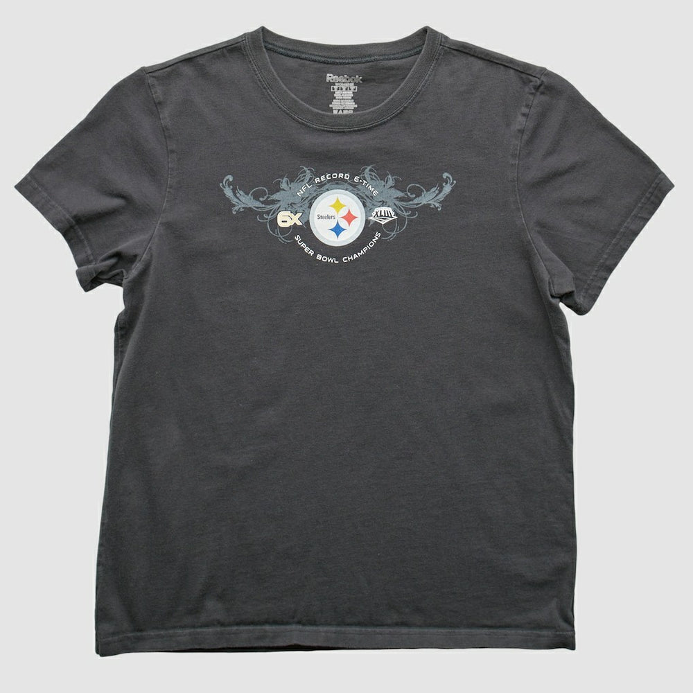 Pittsburgh Steelers Reebok 2009 T-Shirt Gray Vintage | Fanatics
