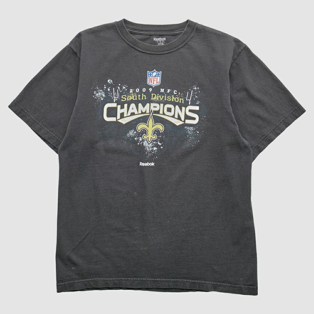 New Orleans Saints Reebok 2009 T-Shirt Black Vintage | Fanatics