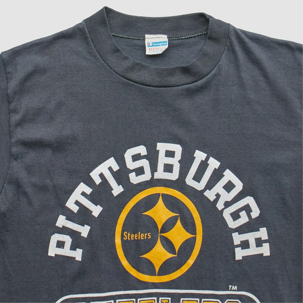 Pittsburgh Steelers Champion 80s T-Shirt Gray Vintage | Fanatics