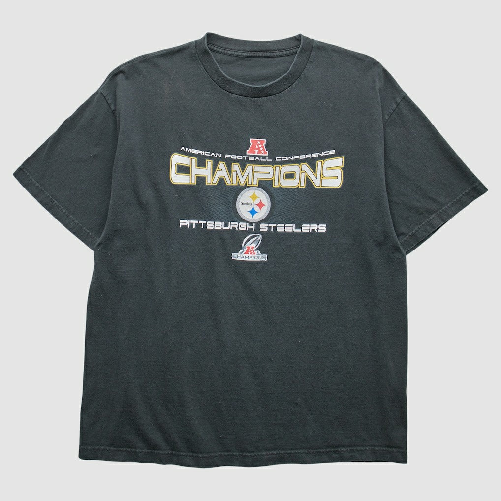 Pittsburgh Steelers 2000s T-Shirt Black Vintage | Fanatics